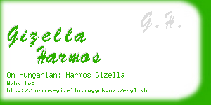 gizella harmos business card